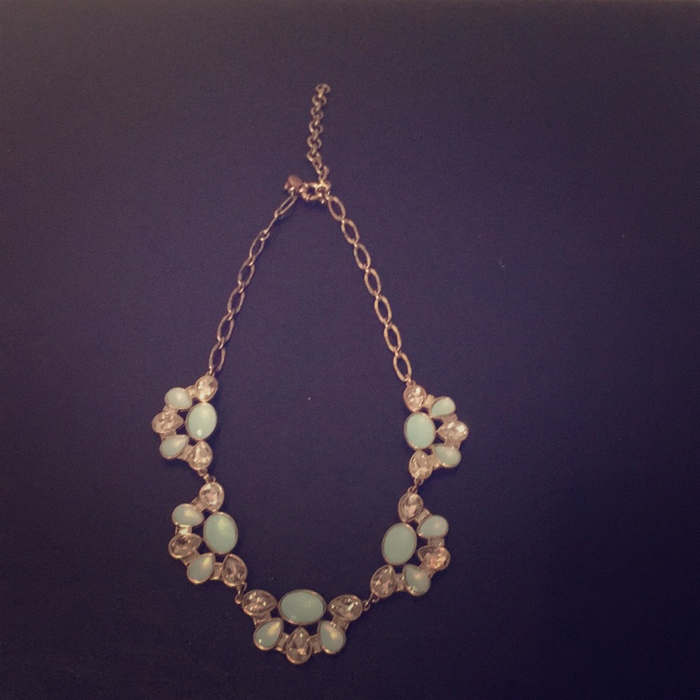 JCrew Necklace Turquoise and Crystal